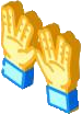 ISO drawing of Kohen hands blessing the people